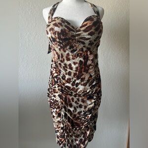 Moda International Victoria 's Secret Built-in Bra Animal Print Dress, size M